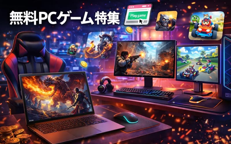 パソコンで遊べる無料ゲーム完全ガイド|セットアップ後すぐ楽しめる!